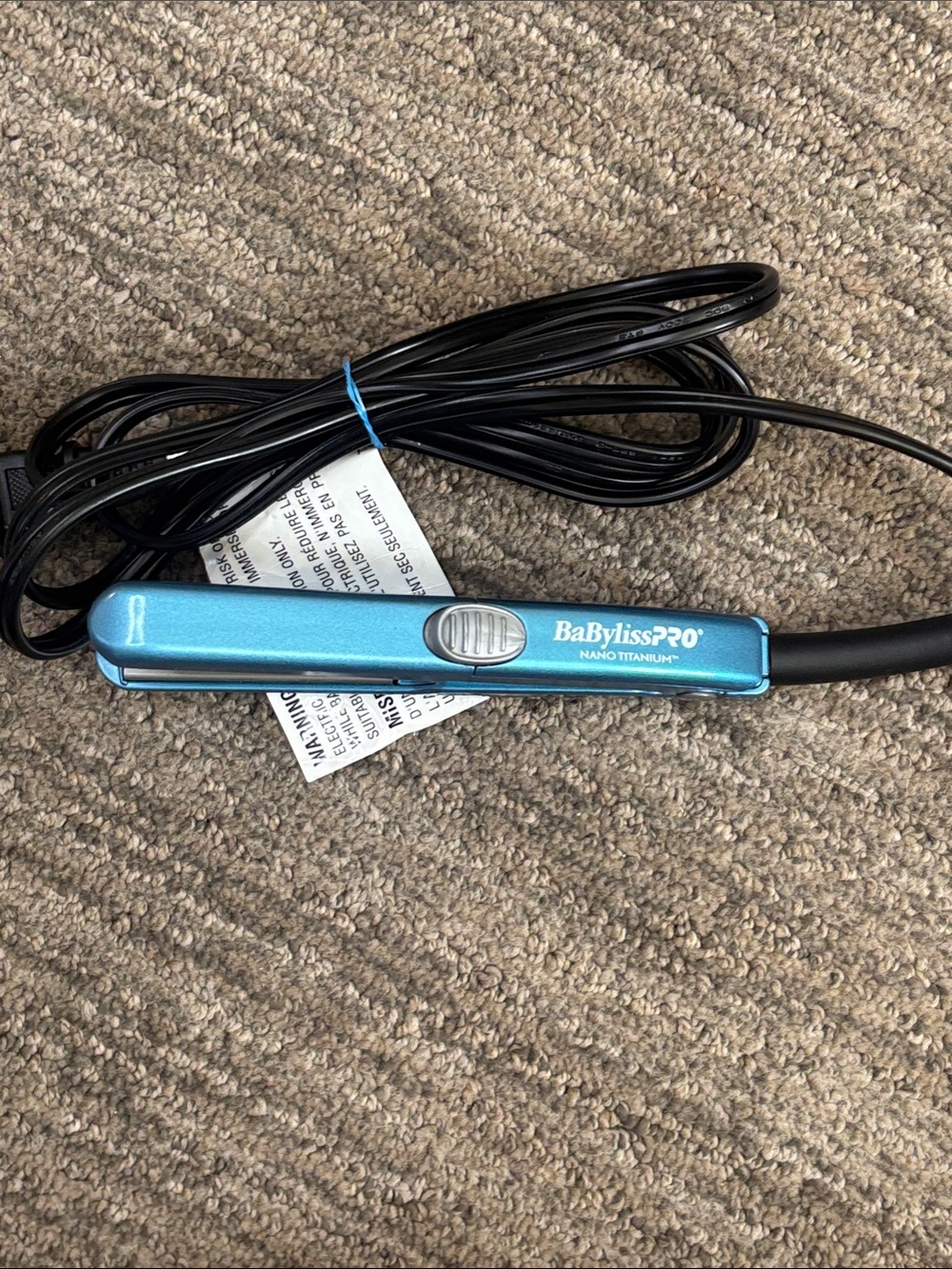 BaBylissPRO Nano Titanium Blue Mini Flat Iron